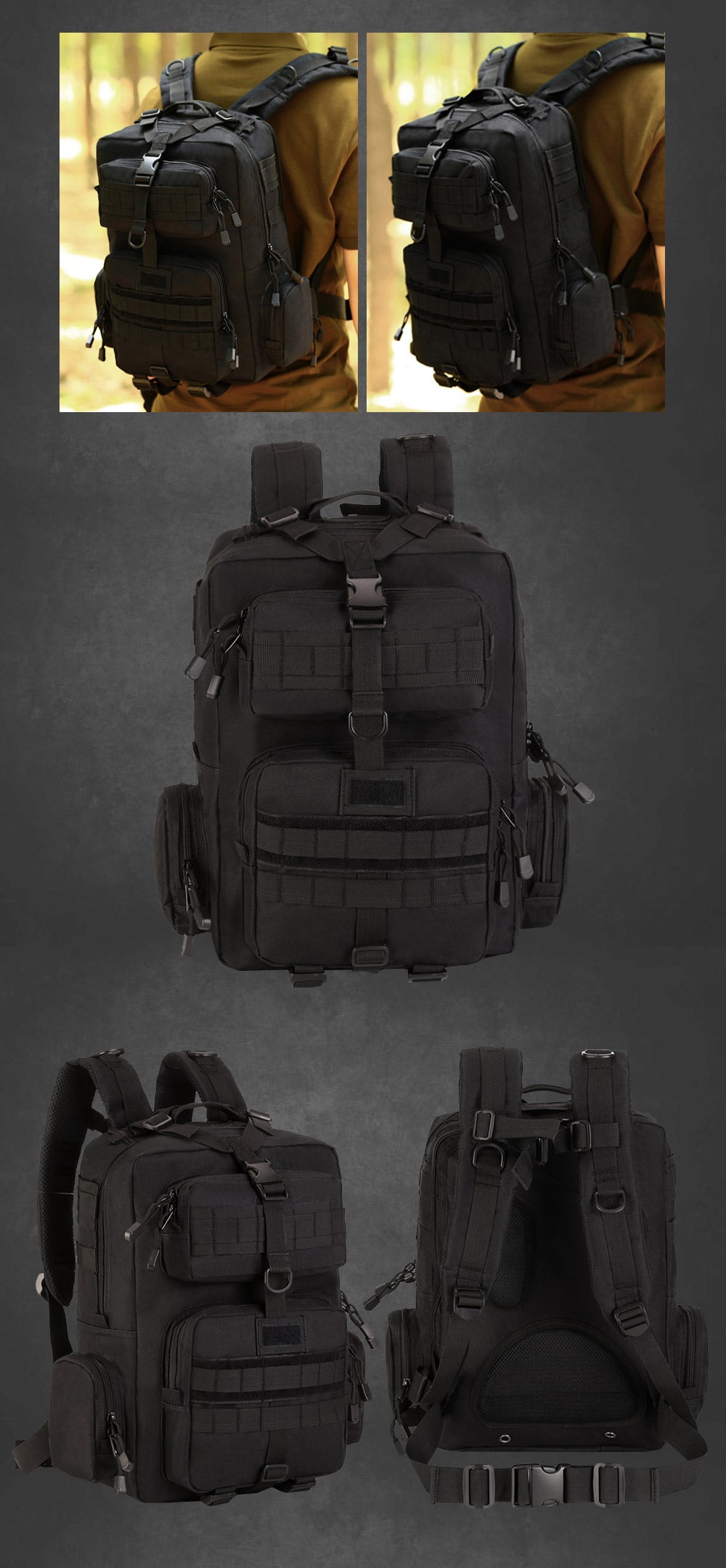Unisex Military Outdoor Tactical MolleMilitar Rucksack Backpack - Backpacks - DYAVOR®