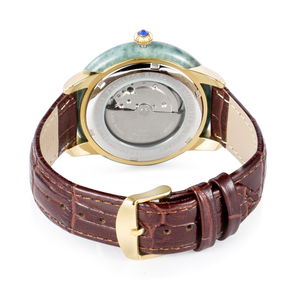 Unisex Pure Natural Jade Mechanical Automatic Self-Wind Waterproof Watch - Unisex Style Watches - DYAVOR®