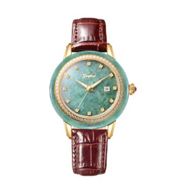 Unisex Pure Natural Jade Mechanical Automatic Self-Wind Waterproof Watch - Unisex Style Watches - DYAVOR®