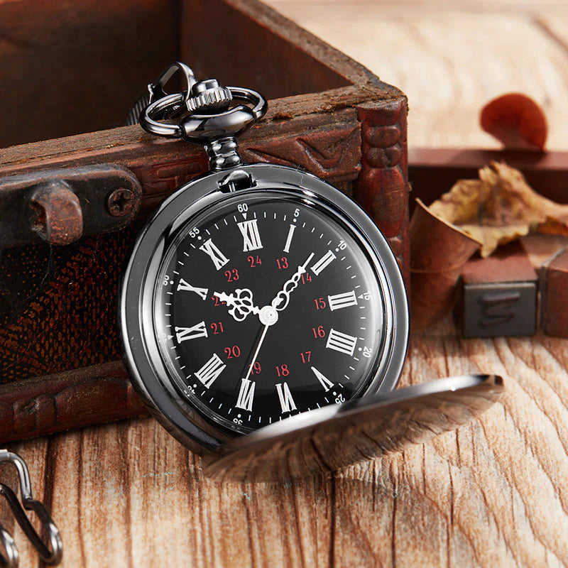 Unisex Quartz Movement I Love You Laser Engraved Pocket Watch - Unisex Style Watches - DYAVOR®