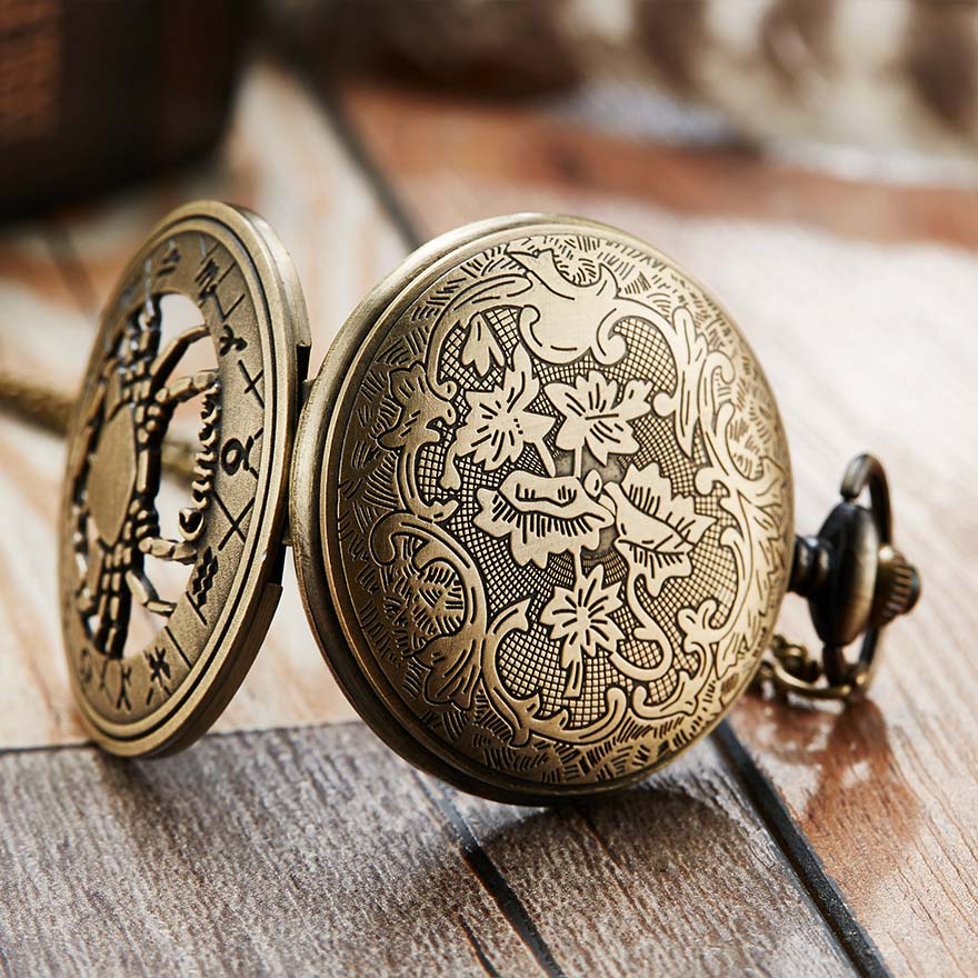 Unisex Retro 12 Constellation Animal Acrylic Round Quartz Pocket Watch - Unisex Style Watches - DYAVOR®
