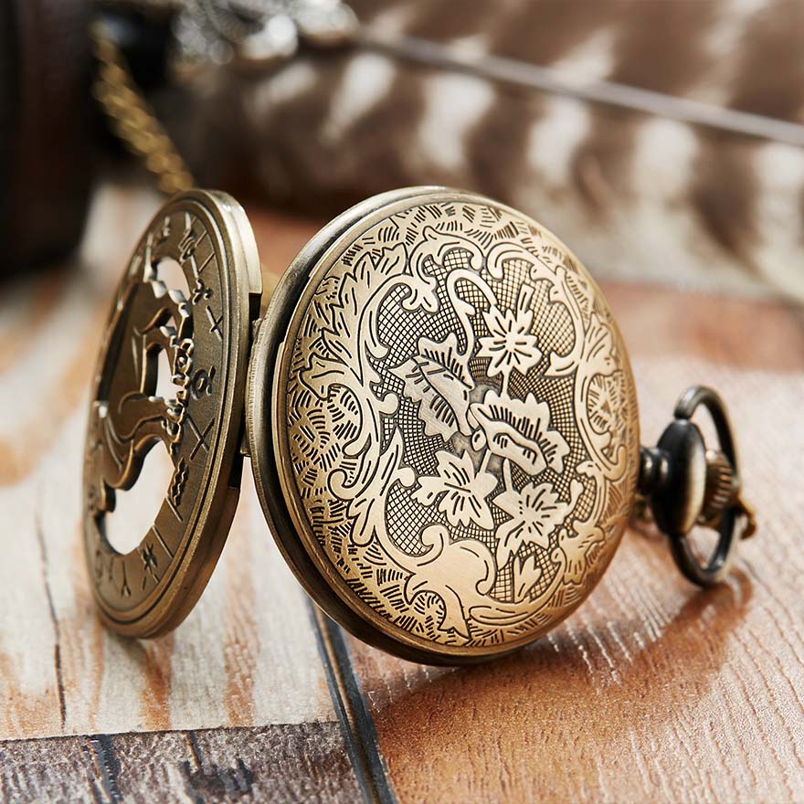 Unisex Retro 12 Constellation Animal Acrylic Round Quartz Pocket Watch - Unisex Style Watches - DYAVOR®