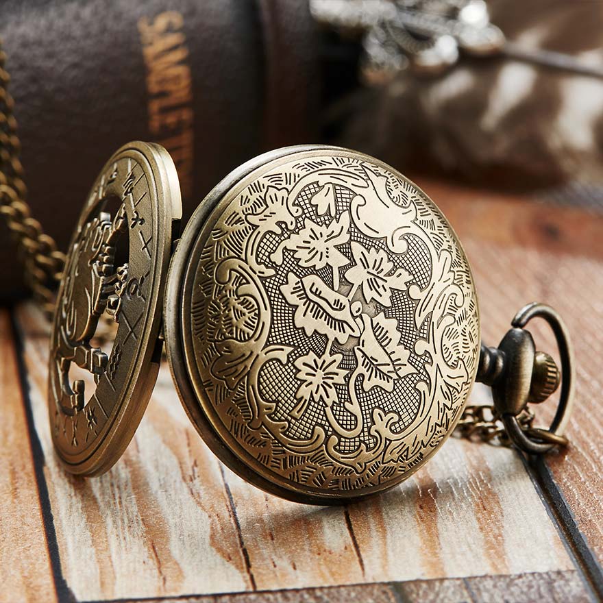 Unisex Retro 12 Constellation Animal Acrylic Round Quartz Pocket Watch - Unisex Style Watches - DYAVOR®