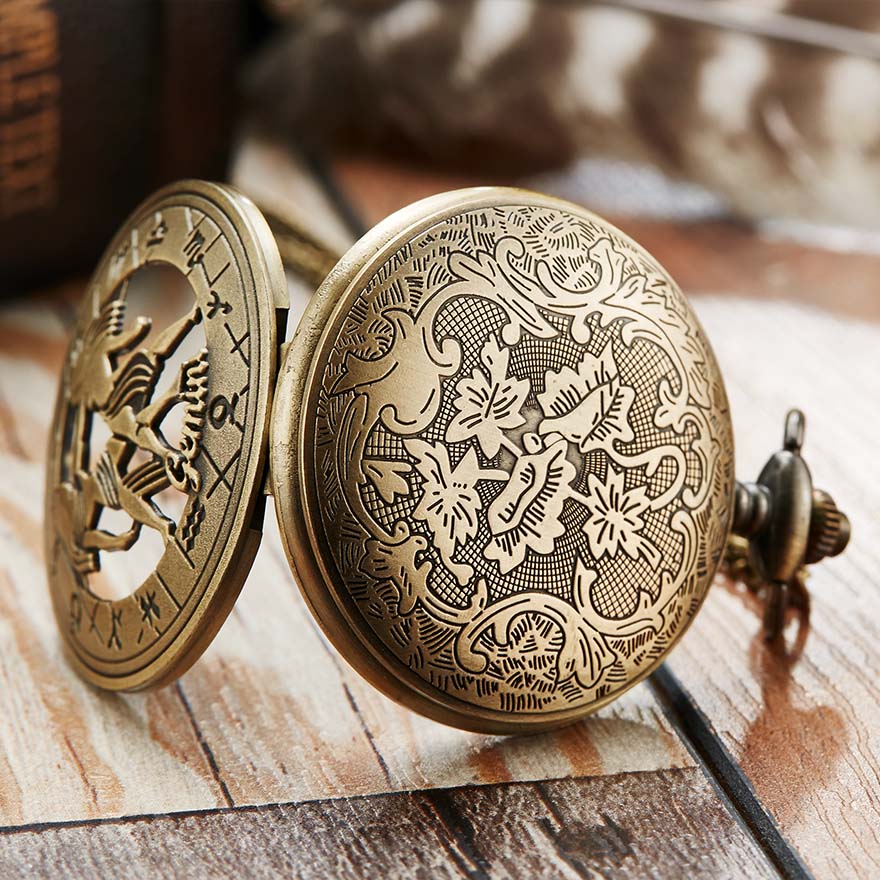 Unisex Retro 12 Constellation Animal Acrylic Round Quartz Pocket Watch - Unisex Style Watches - DYAVOR®