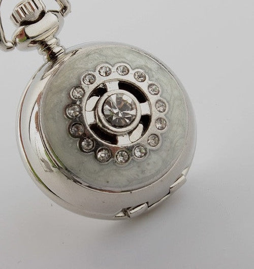 Unisex Retro Crystal Necklace Pendant Chain Quartz Pocket Watch - Unisex Style Watches - DYAVOR®