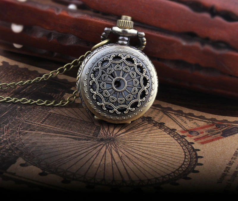 Unisex Retro Hollow Spider Web Necklace Pendant Quartz Fob Pocket Watch - Unisex Style Watches - DYAVOR®
