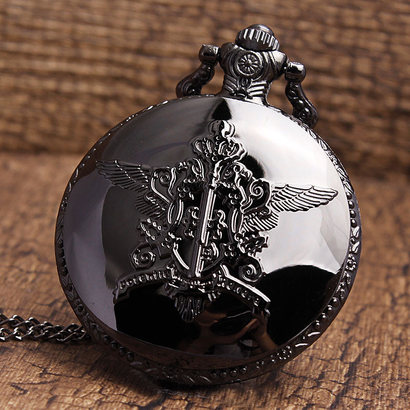 Unisex Shining Smooth Full Metal Alchemist Pendant Chian Quartz Pocket Watch - Unisex Style Watches - DYAVOR®