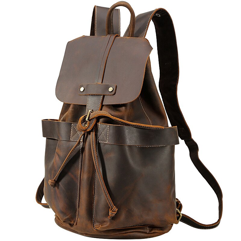 Unisex Vintage Classic Multifunction Full Grain Genuine Leather Backpacks - Backpacks - DYAVOR®