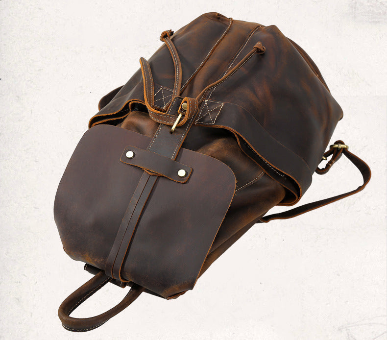 Unisex Vintage Classic Multifunction Full Grain Genuine Leather Backpacks - Backpacks - DYAVOR®