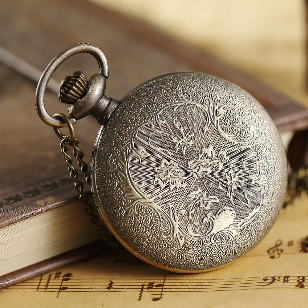 Unisex Vintage Design Cat Pattern Quartz Movement Pocket Watch - Unisex Style Watches - DYAVOR®