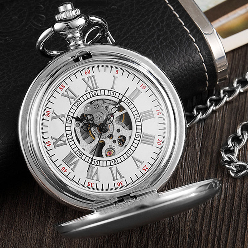 Unisex Vintage Mechanical Pocket Hand Wind Steampunk Necklace Watch - Unisex Style Watches - DYAVOR®