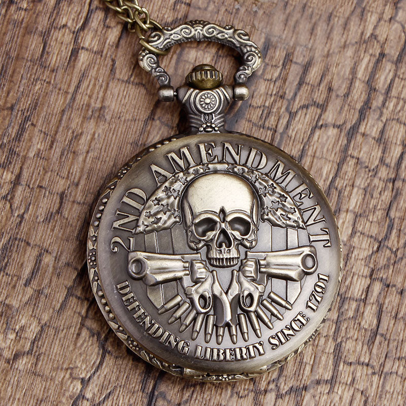 Unisex Vintage Steampunk Antique Engraved Skull Pocket Watch - Unisex Style Watches - DYAVOR®