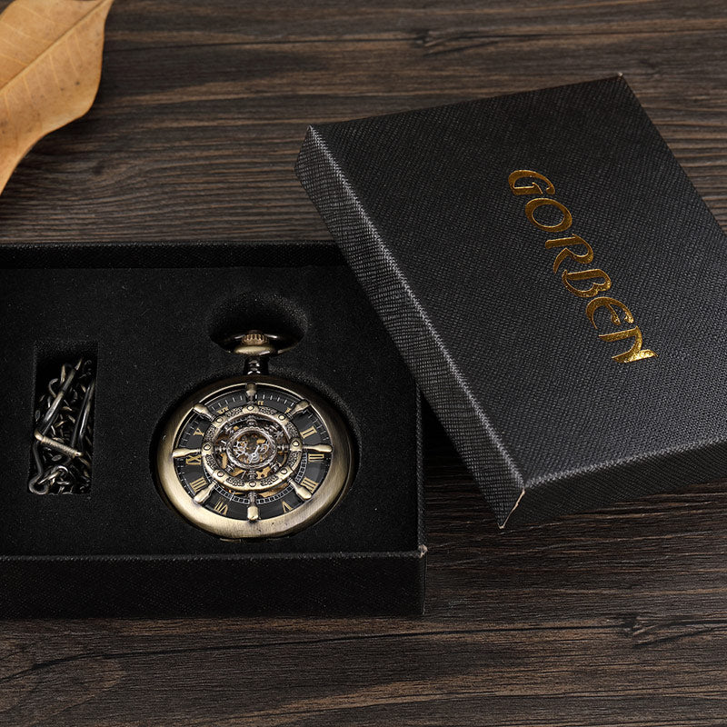 Unisex Vintage Unisex Wheel Double Sided Hollow Mechanical Steampunk Watch - Unisex Style Watches - DYAVOR®