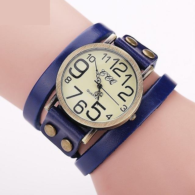 Vintage Fashion Cow Leather Bracelet Style Quartz Watches for Women - Watches for Women - DYAVOR®