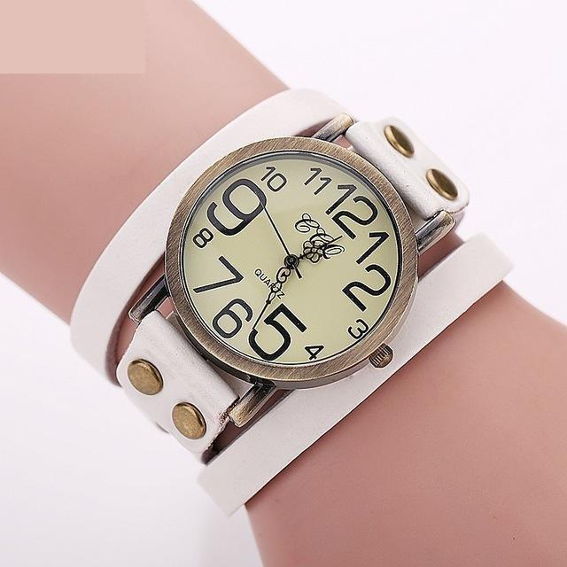 Vintage Fashion Cow Leather Bracelet Style Quartz Watches for Women - Watches for Women - DYAVOR®