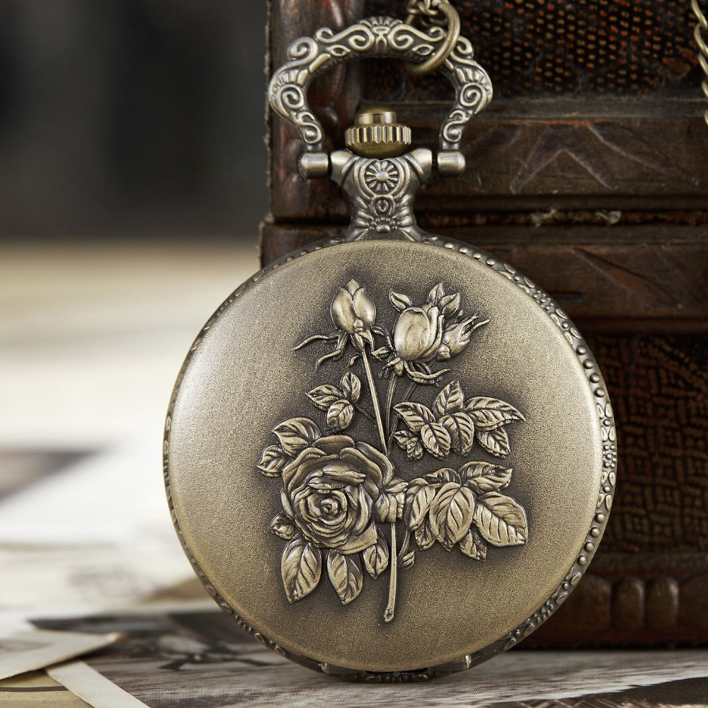 Vintage Style Unisex Follower Craved Pendent Quartz Pocket Fob Watch - Unisex Style Watches - DYAVOR®