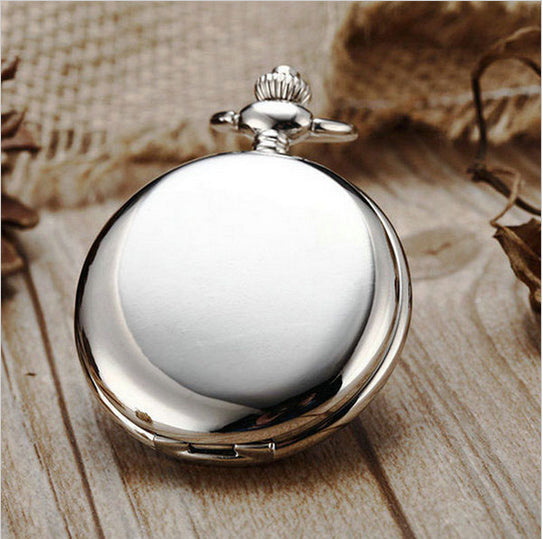 Vintage White Dial Black Case Smooth Necklace Pendant Pocket FOB Watch - Unisex Style Watches - DYAVOR®