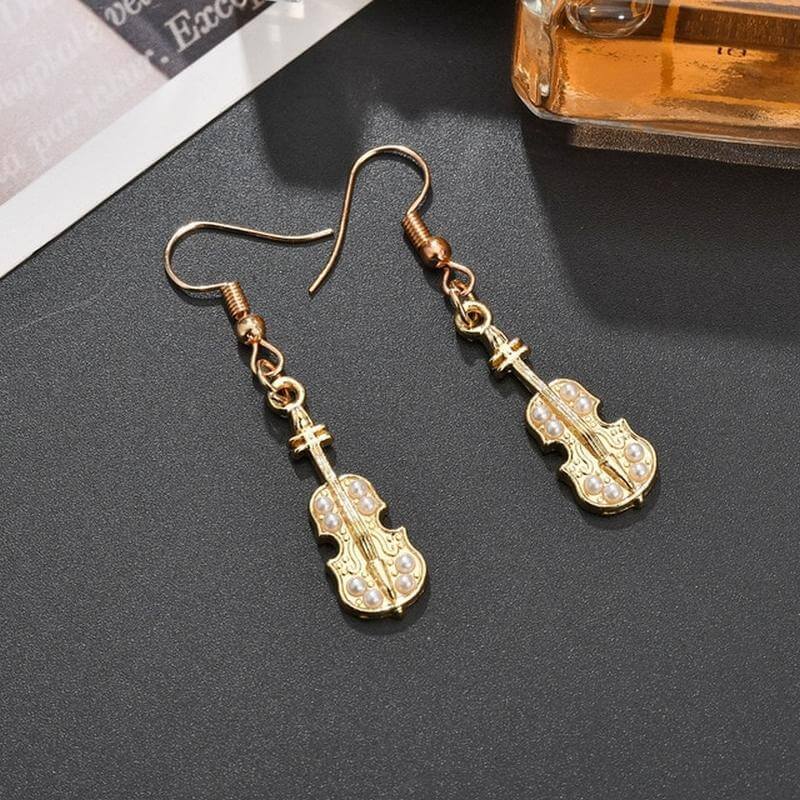 Violin Earrings - Violin Earrings - DYAVOR®