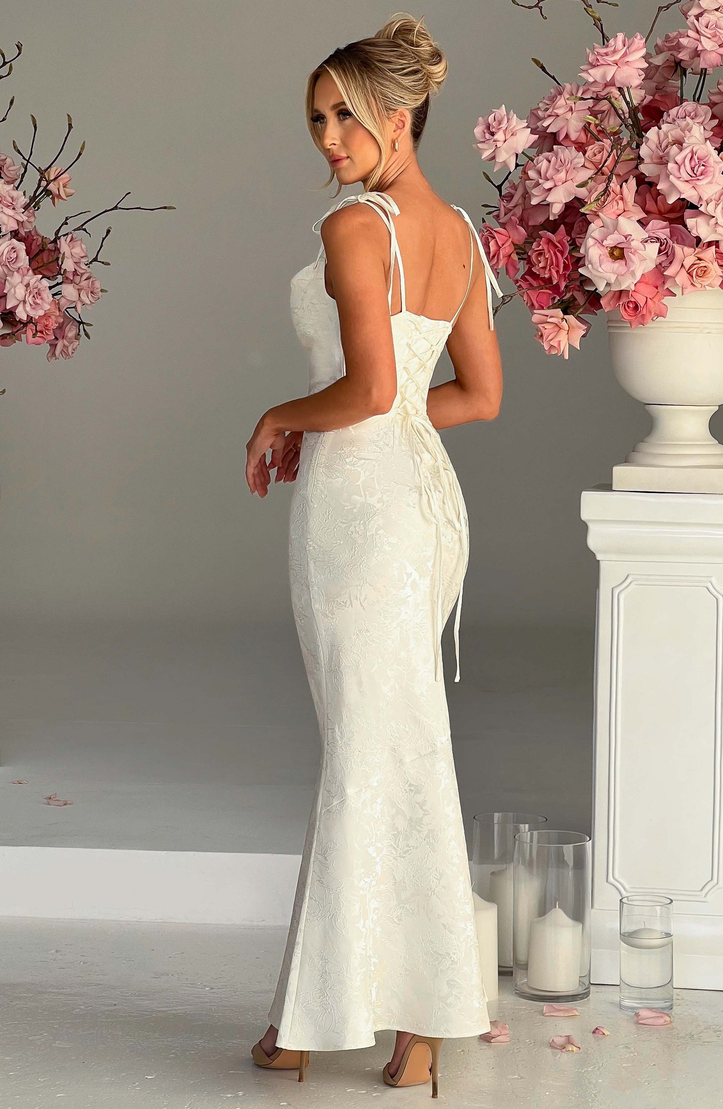 Whitney Maxi Dress - Ivory - Dress - DYAVOR®