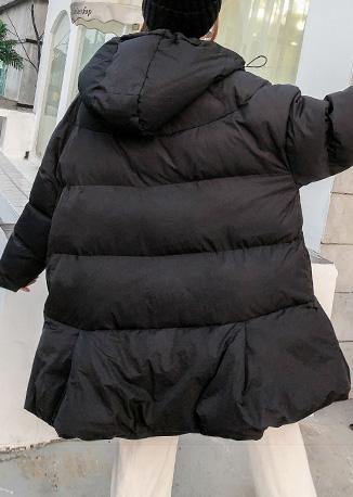women black Parkas for women oversized snow jackets big pockets hooded winter coats - - DYAVOR®