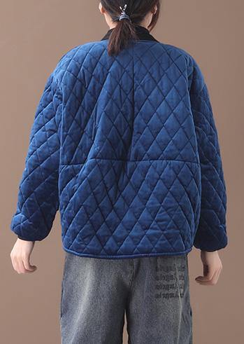 women blue women parka plus size Jackets & Coats o neck thick winter outwear - - DYAVOR®