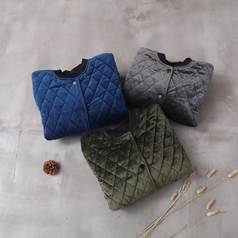 women blue women parka plus size Jackets & Coats o neck thick winter outwear - - DYAVOR®
