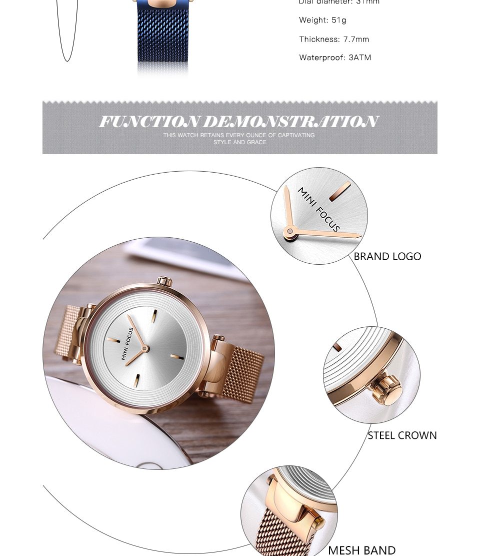 Women Luxury Rose Gold Ultra-Thin Simple Dress Quartz Watches - Watches for Women - DYAVOR®