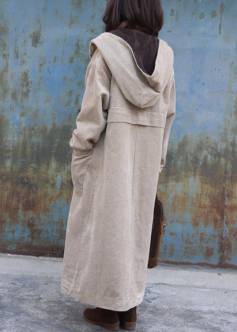women nude overcoat trendy plus size winter jacket zippered hooded winter coats - - DYAVOR®