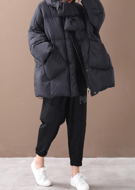 women oversized winter jacket winter coats black Button Down coat - - DYAVOR®