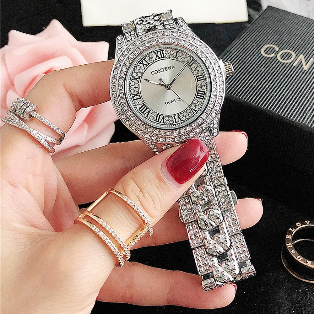 Women's Antique Luxury Diamond Quartz Stainless Steel Wristwatches - Watches for Women - DYAVOR®