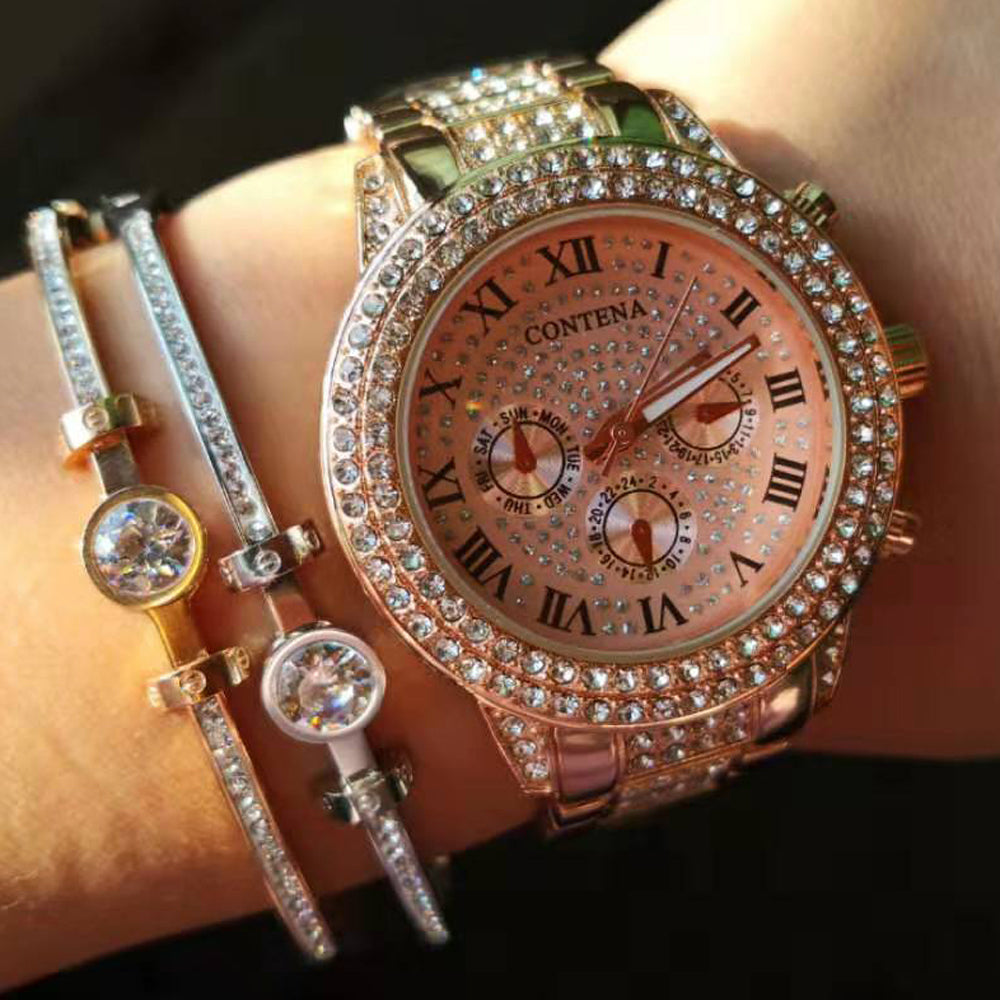 Women's Casual Fashion Folding Clasp with Safety Crystal Diamond Watches - Watches for Women - DYAVOR®
