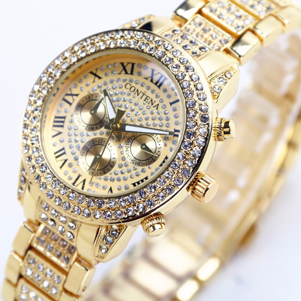 Women's Casual Fashion Folding Clasp with Safety Crystal Diamond Watches - Watches for Women - DYAVOR®