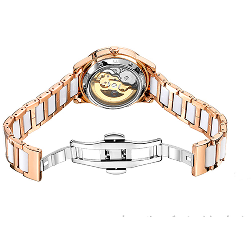 Women's Diamond Hollow Automatic Mechanical Ceramic Strap Wristwatches - Watches for Women - DYAVOR®