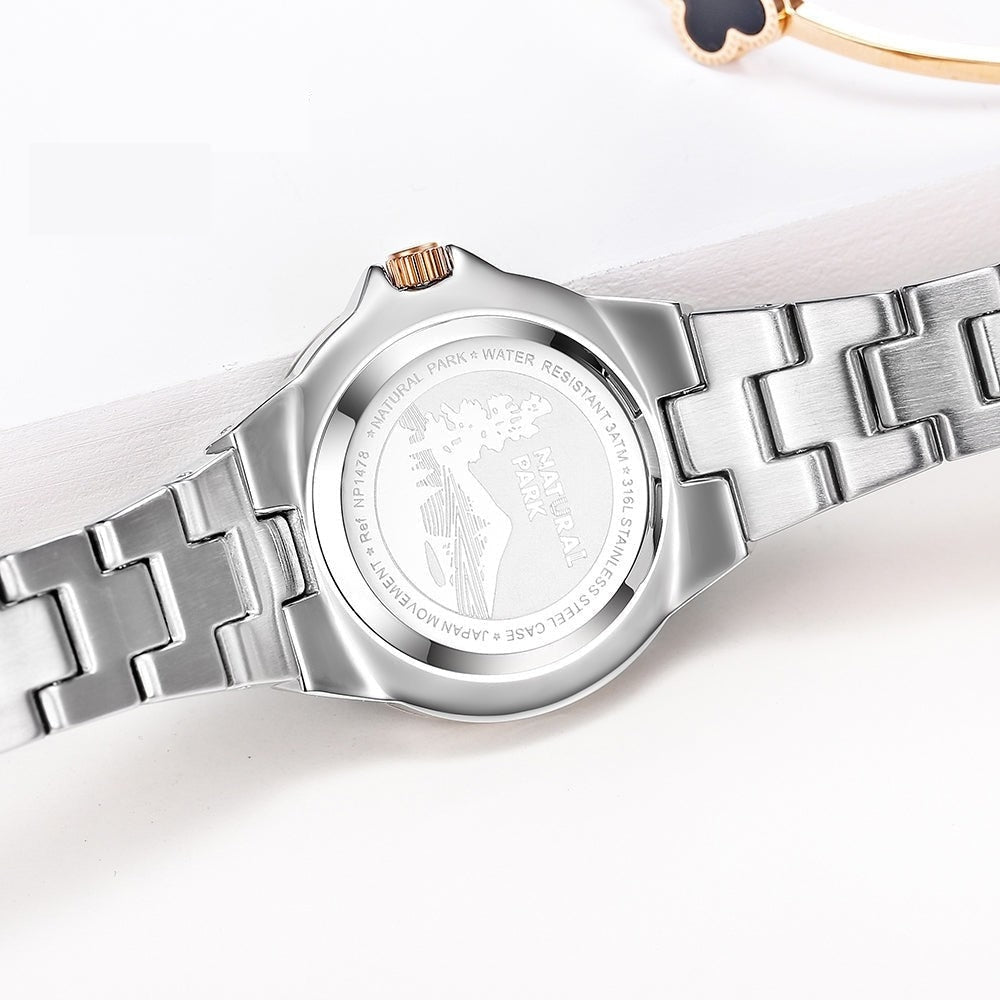 Women's Fashion Quartz Movement Rhinestone Decor Stainless Steel Watch - Watches for Women - DYAVOR®