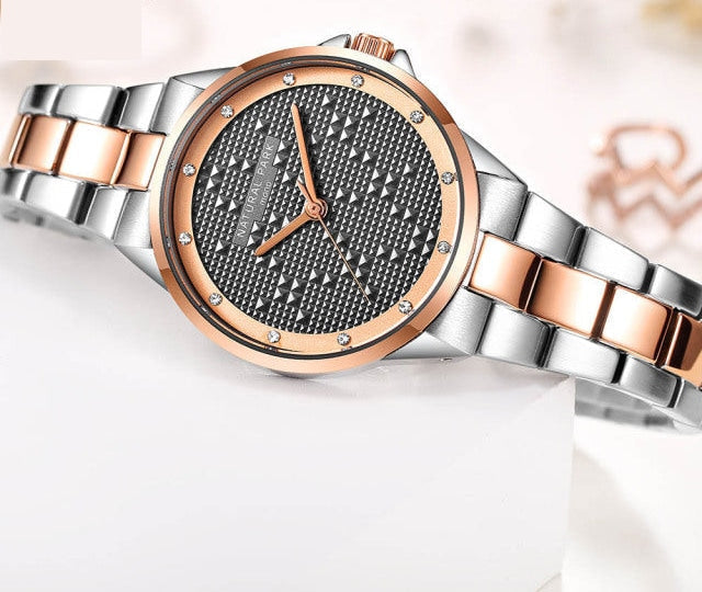 Women's Fashion Quartz Movement Rhinestone Decor Stainless Steel Watch - Watches for Women - DYAVOR®