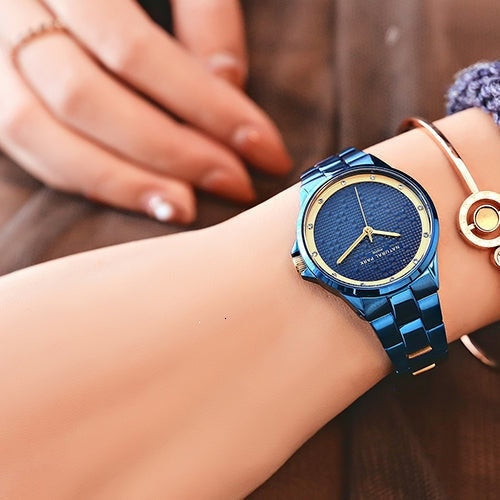 Women's Fashion Quartz Movement Rhinestone Decor Stainless Steel Watch - Watches for Women - DYAVOR®
