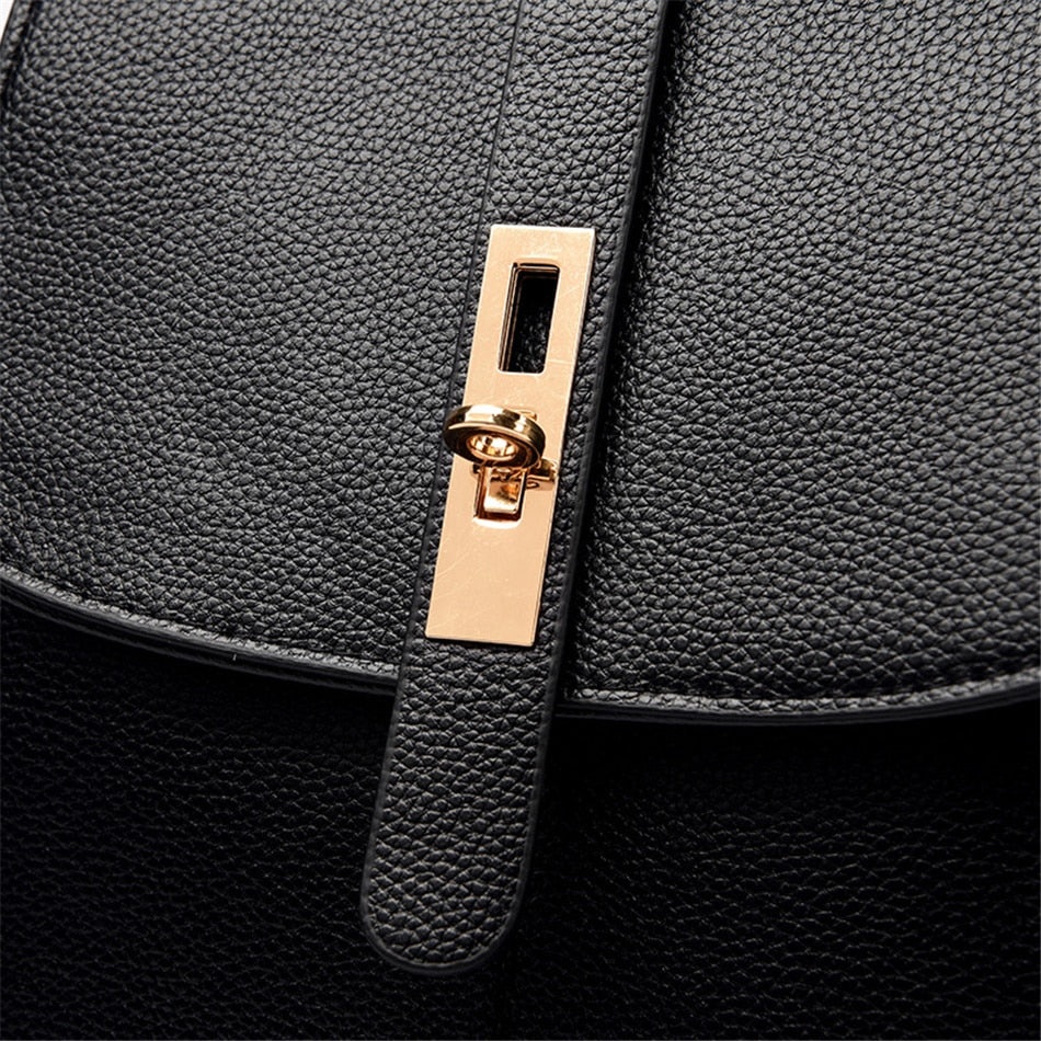 Women's Fashion Vintage Leather Multi-pocket Rucksack Travel Backpack - Backpacks - DYAVOR®