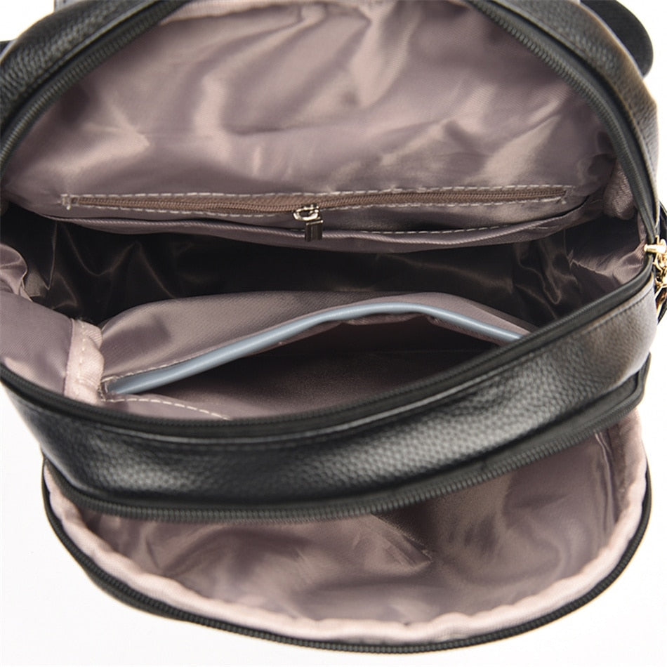 Women's Fashion Vintage Leather Multi-pocket Rucksack Travel Backpack - Backpacks - DYAVOR®
