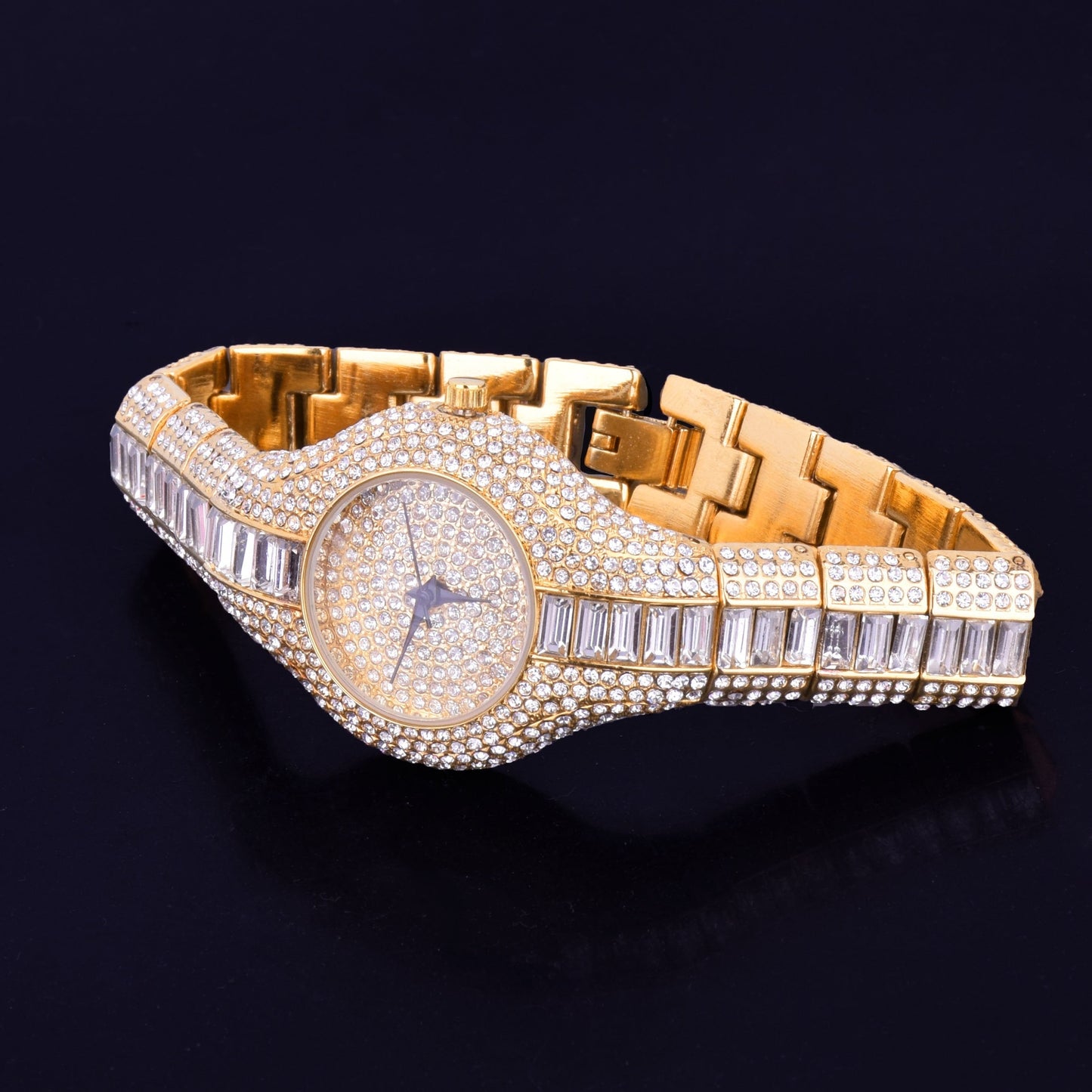 Women's Luxury Colourful Rhinestone Gold Dial Quartz Waterproof Watches - Watches for Women - DYAVOR®