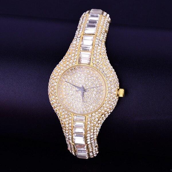Women's Luxury Colourful Rhinestone Gold Dial Quartz Waterproof Watches - Watches for Women - DYAVOR®