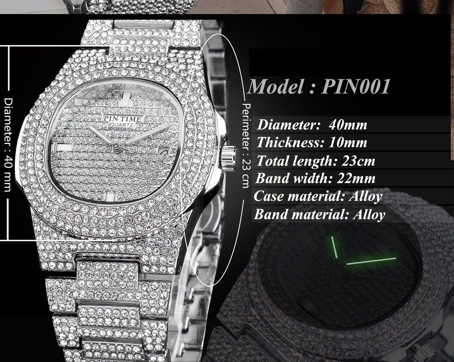 Women's Luxury Diamond Square Shape Quartz Waterproof Wristwatch - Watches for Women - DYAVOR®