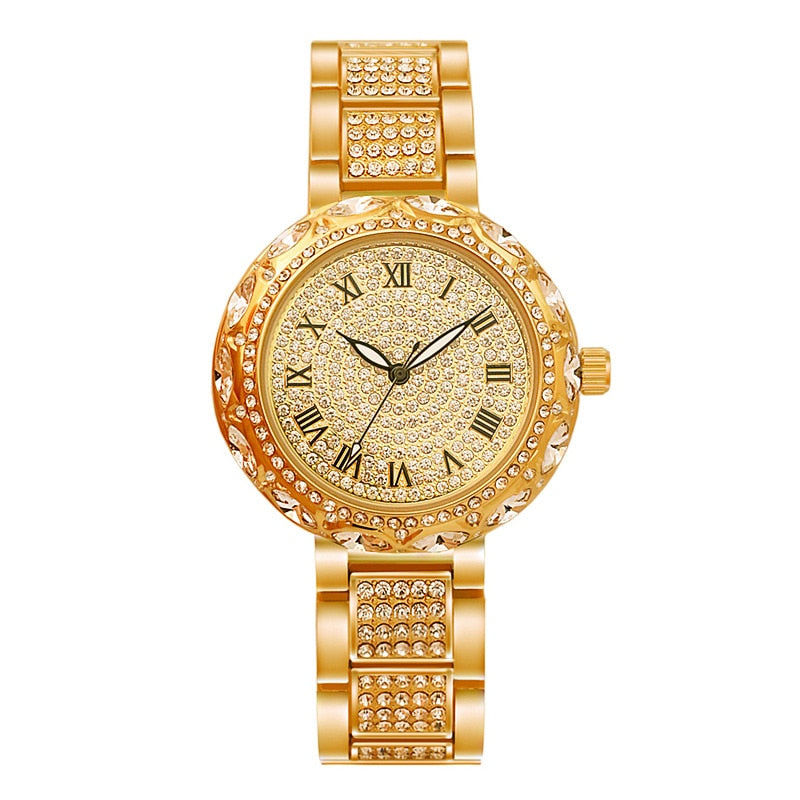 Women's Luxury Fashion Diamond Quartz Stainless Steel Wrist Watch - Watches for Women - DYAVOR®