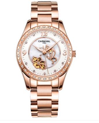 Women's Luxury Rhinestone Automatic Mechanical Date Wrist Watch - Watches for Women - DYAVOR®