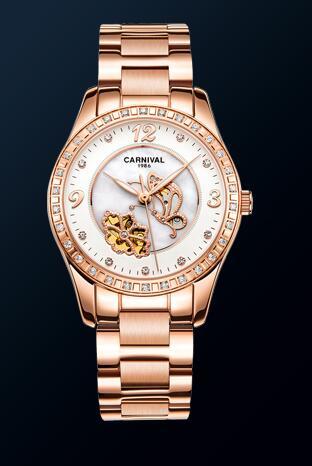 Women's Luxury Rhinestone Automatic Mechanical Date Wrist Watch - Watches for Women - DYAVOR®