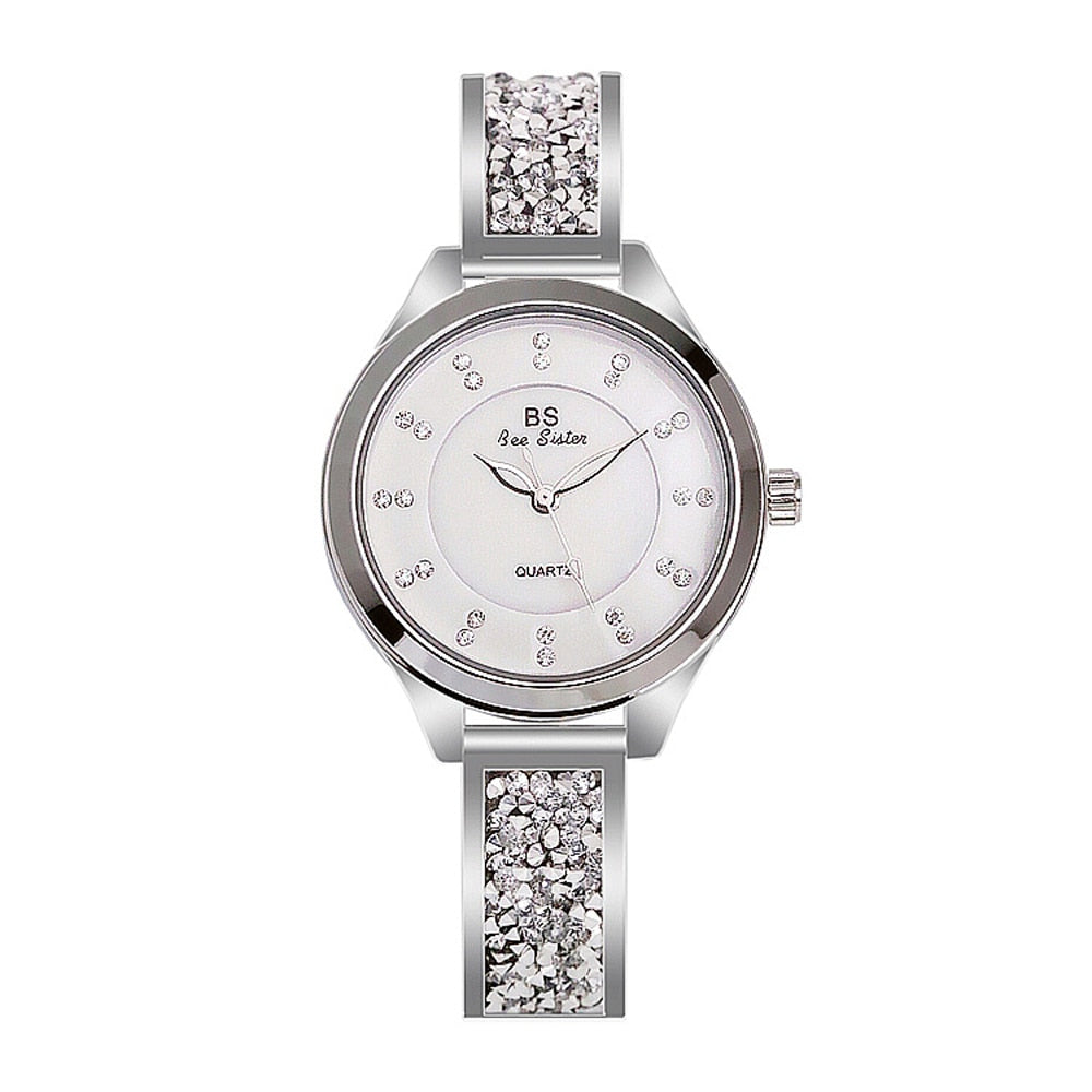 Women's Luxury Rhinestone Stainless Steel Quartz Bracelet Watch - Watches for Women - DYAVOR®
