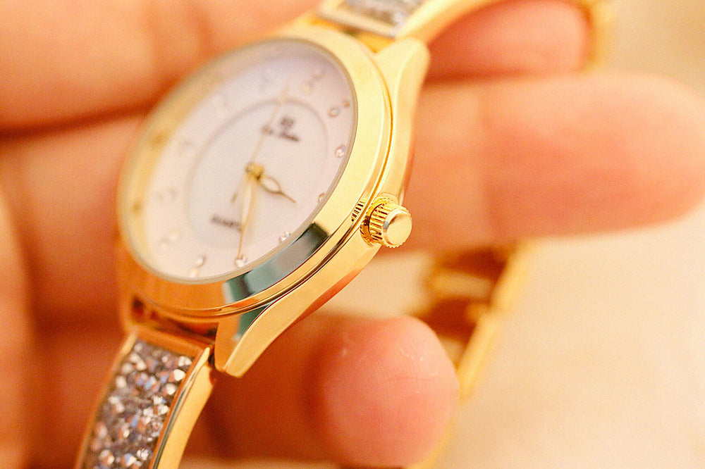 Women's Luxury Rhinestone Stainless Steel Quartz Bracelet Watch - Watches for Women - DYAVOR®