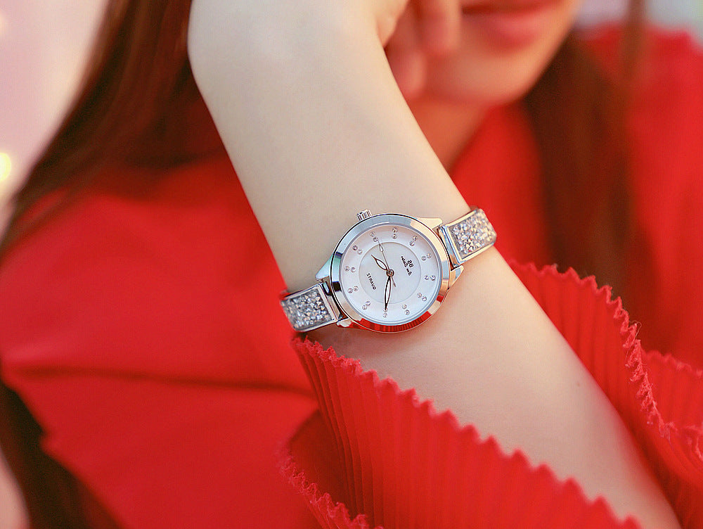 Women's Luxury Rhinestone Stainless Steel Quartz Bracelet Watch - Watches for Women - DYAVOR®