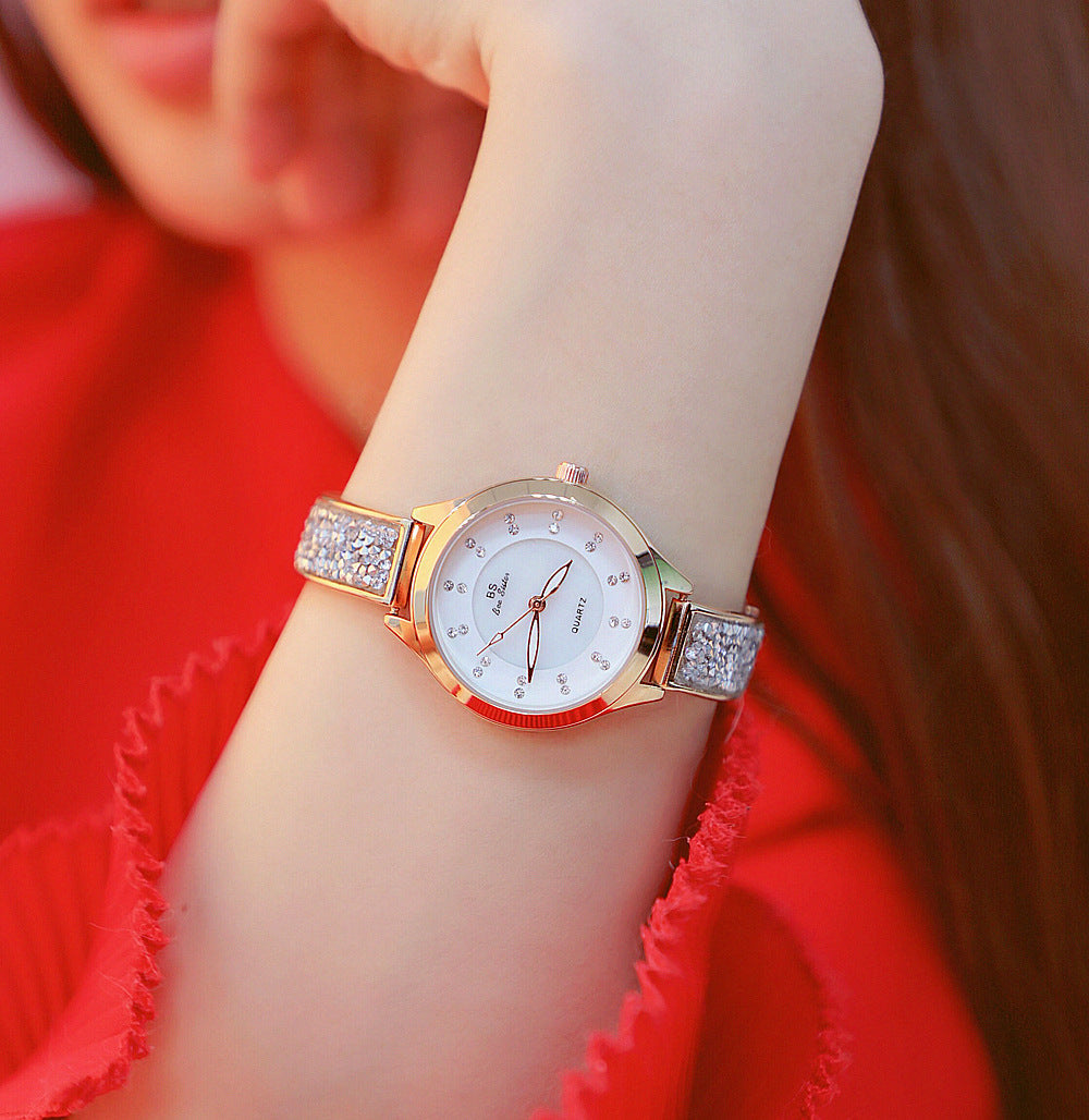 Women's Luxury Rhinestone Stainless Steel Quartz Bracelet Watch - Watches for Women - DYAVOR®