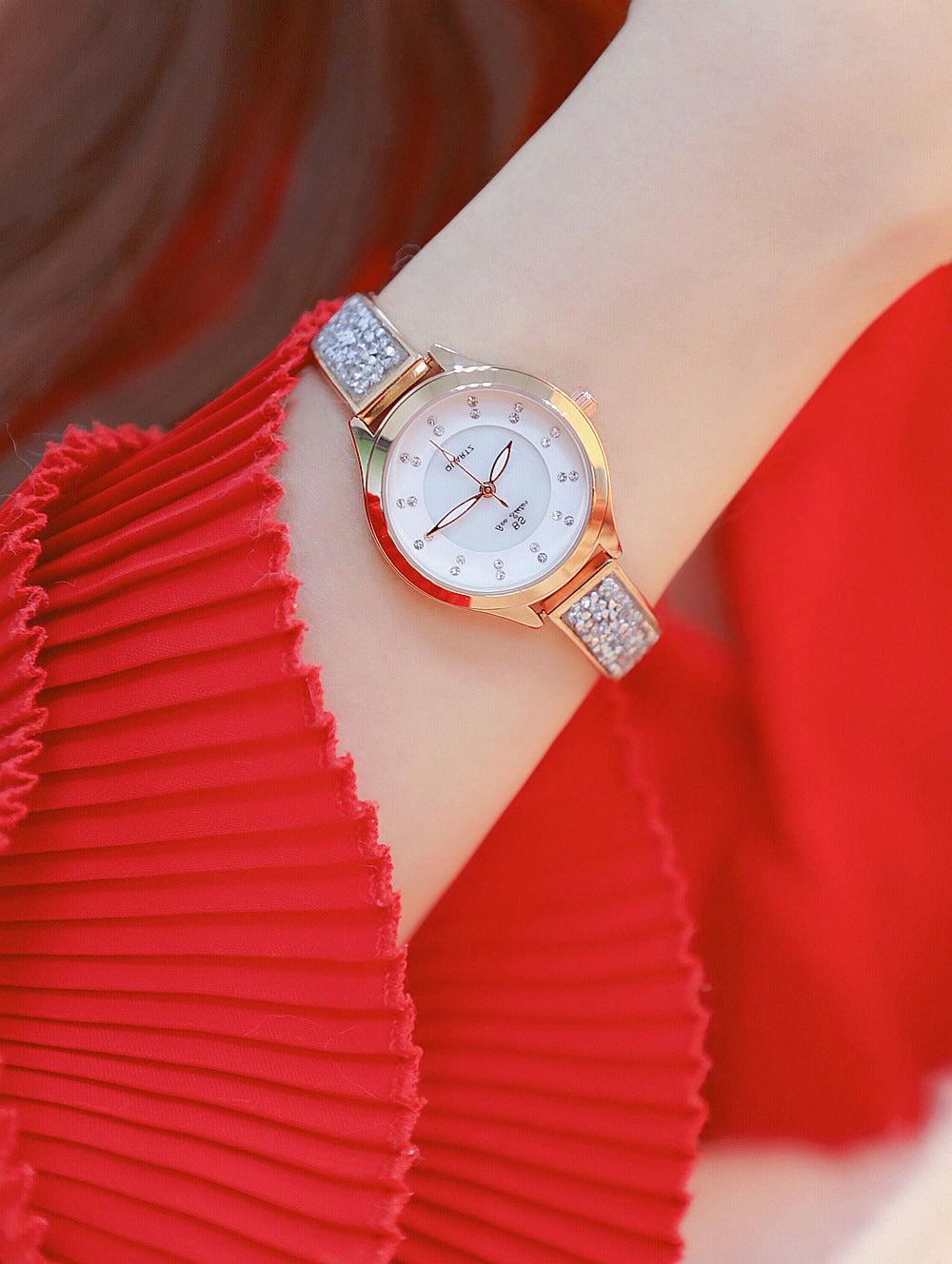 Women's Luxury Rhinestone Stainless Steel Quartz Bracelet Watch - Watches for Women - DYAVOR®