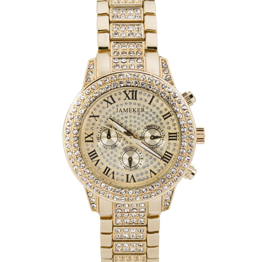 Women's Luxury White Fashion Stainless Steel Quartz Movement Watch - Watches for Women - DYAVOR®